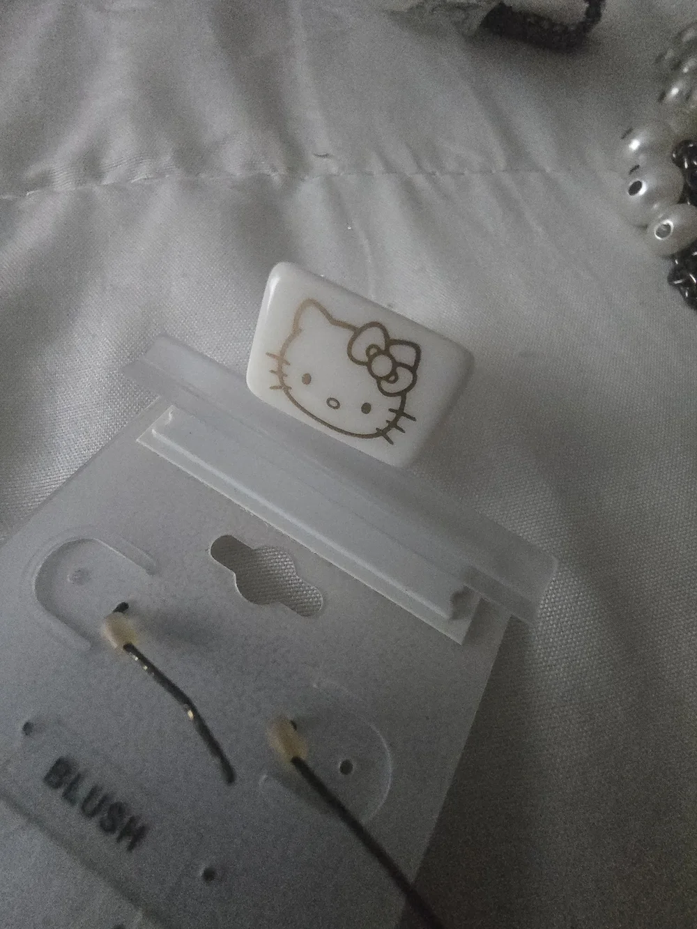Hello Kitty White Kids Resin Ring